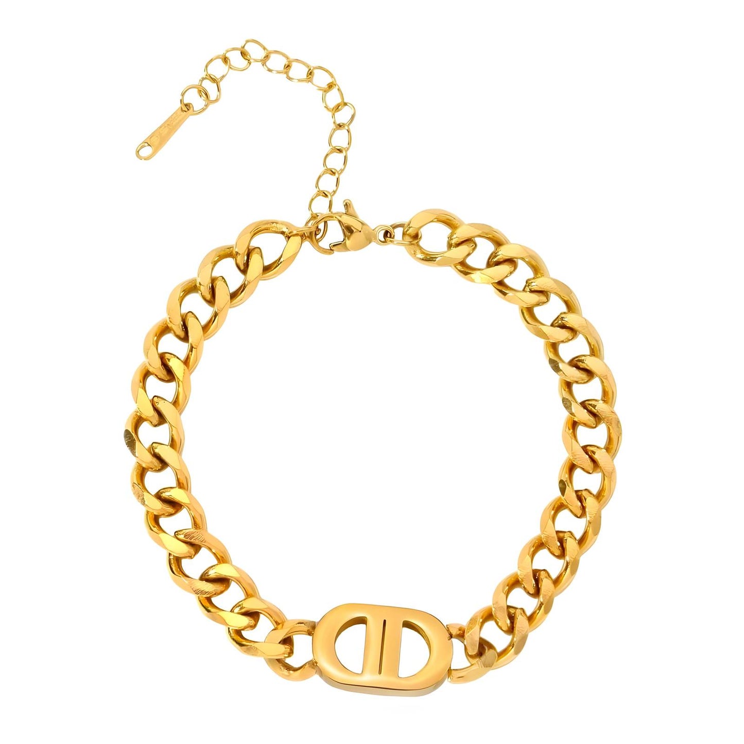 Gold Emmie Curb Bracelet