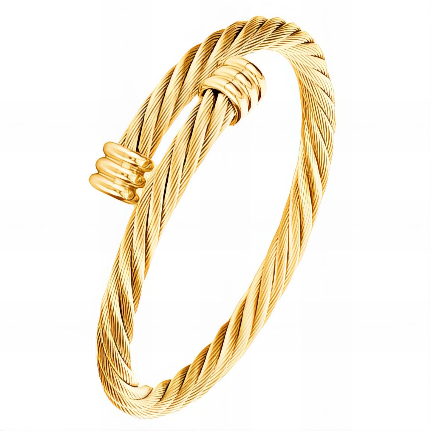 Gold Twisted Rope Bracelet