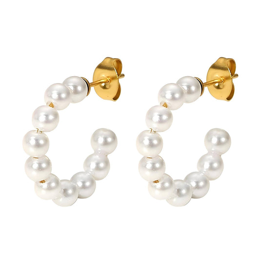 Ocean Pearl Hoop