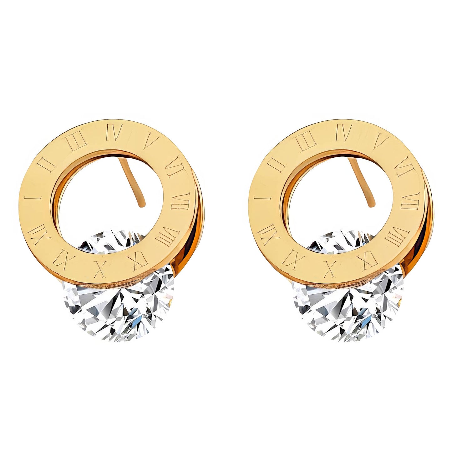 Gold Timeless Stud Earrings