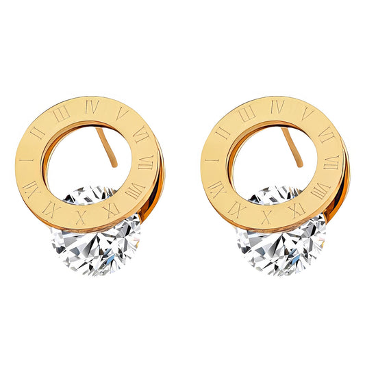 Gold Timeless Stud Earrings