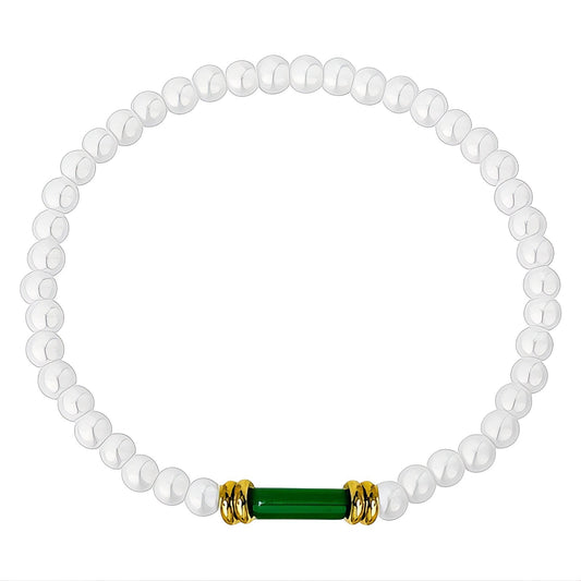 Emerald Edit Pearl Bracelet