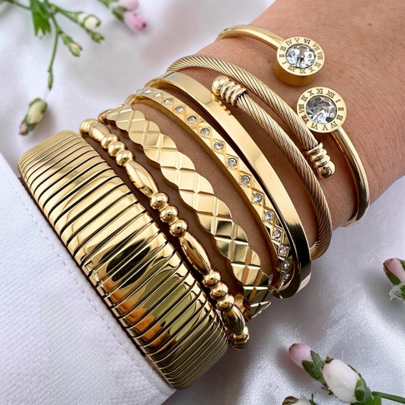 Gold Twisted Rope Bracelet